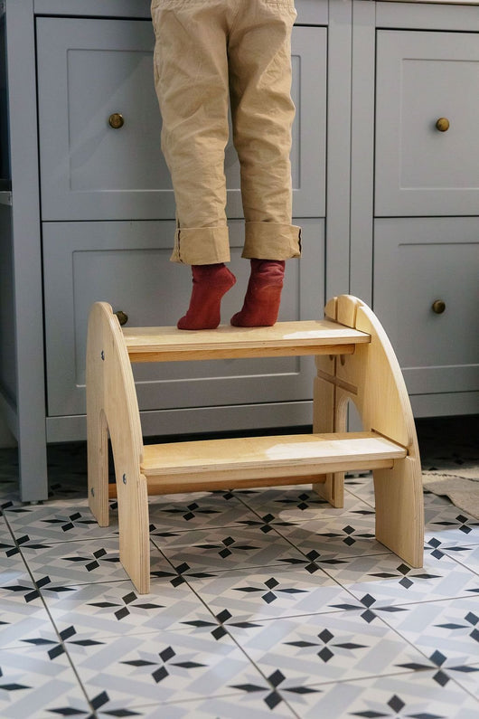 Marchepied - BOIS NATUREL - Monti Family