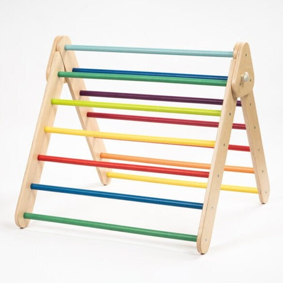 Triangle de Motricité 2 en 1 - Mur d'escalade Suédois - Monti Family