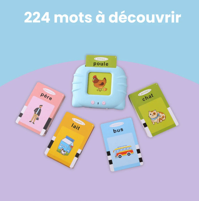Pädagogische Sprechkarten auf Französisch – 1 bis 6 Jahre – Familie Monti