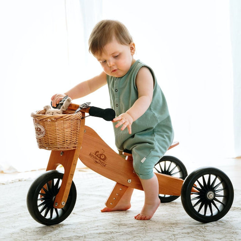 Bicicleta sin pedales evolutiva de bambú - Familia Monti